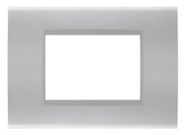 Placca soft-touch art-t1 3p 8003st-3 silver