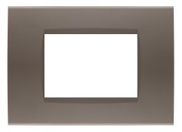 Placca soft-touch art-t1 3p 8003st-7 tortora