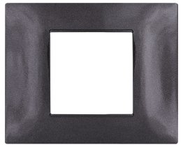 Placca tecnopol. t2 6002-02 2p nero