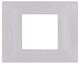 Placca tecnopol. t2 6002-04 2p grigio chiaro