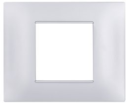 Placca tecnopol. gem 6002-09 2p silver