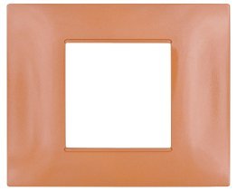 Placca tecnopol. t2 6002-16 2p arancio