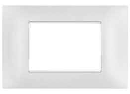 Placca tecnopol. gem 6003-01 3p bianco