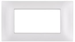 Placca tecnopol. gem 6004-01 4p bianco