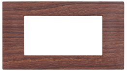 Placca tecnopol. t2 6004-03 4p ciliegio