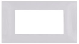 Placca tecnopol. t2 6004-04 4p grigio chiaro