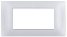 Placca tecnopol. gem 6004-09 4p silver