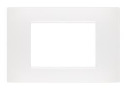 Placca soft-touch gem-t2 3p 6003st-1 bianco