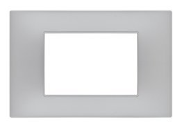 Placca soft-touch gem-t2 3p 6003st-3 silver