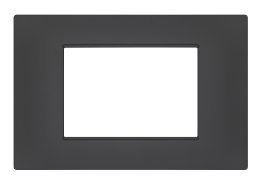 Placca soft-touch gem-t2 3p 6003st-6 antracite