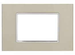 Placca vetro gem 6003bl-5 3p champagne