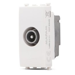 Presa tv passante gem 634b bianco