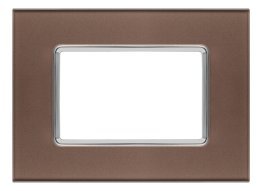 Placca vetro joy 5003bl-7 3p bronzo