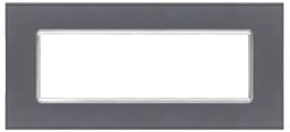Placca vetro joy 5006bl-3 6p grigio