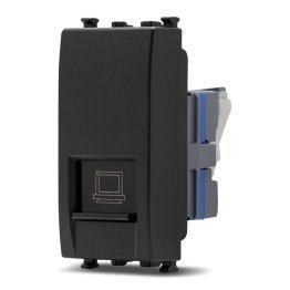 Connettore rete rj45 cat 6 sun-t5 927n nero