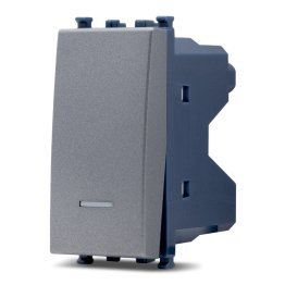 Interruttore unipolare spia sun-t5 961g grigio