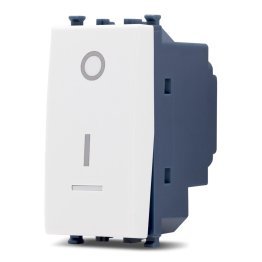 Interruttore bipolare spia sun-t5 962b bianco