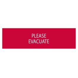 Dicitura serie 55xx please evacuate