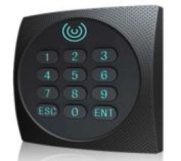 Lettore carte mifare+tast.uscita wiegand 85x85mm