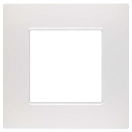 Placca soft-touch gem-t2 2p 6002st-1 bianco