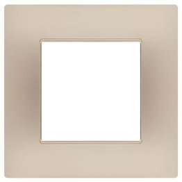 Placca soft-touch gem-t2 2p 6002st-5 champagne