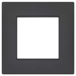 Placca soft-touch gem-t2 2p 6002st-6 antracite