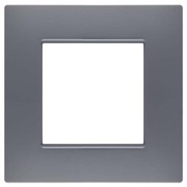 Placca soft-touch gem-t2 2p 6002st-8 tortora