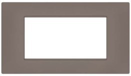 Placca soft-touch gem-t2 4p 6004st-7 tortora