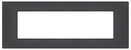 Placca soft-touch gem-t2 7p 6007st-6 antracite