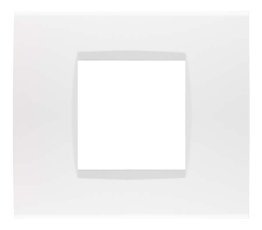 Placca soft-touch art-t1 2p 8002st-1 bianco