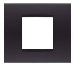 Placca soft-touch art-t1 2p 8002st-2 nero