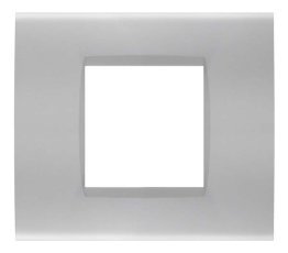 Placca soft-touch art-t1 2p 8002st-3 silver