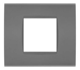 Placca soft-touch art-t1 2p 8002st-8 tortora