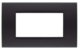Placca soft-touch art-t1 4p 8004st-2 nero