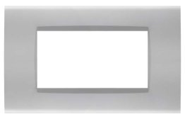 Placca soft-touch art-t1 4p 8004st-3 silver