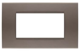 Placca soft-touch art-t1 4p 8004st-7 tortora