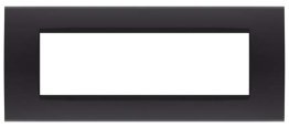 Placca soft-touch art-t1 7p 8007st-2 nero