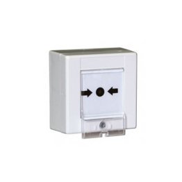 Pulsante a rottura vetro ip54 bianco