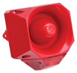 Asserta sirena rossa 110 db con lamp. rosso