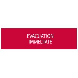 Dicitura serie 50xx evacua. immediate