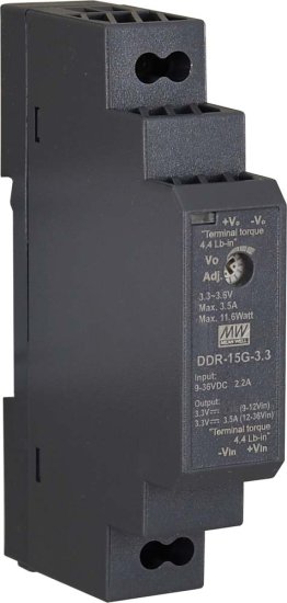 Convertitore ddr 3.3v/15w/3.5a dc/dc for din rail