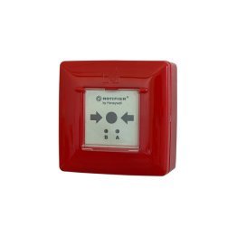 Pulsante anal. a rottura vetro indir. 2led rossi