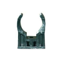 Staffa di supporto per tubo in abs rosso 25mm