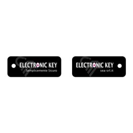 Tag rettangolare nero