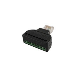 Terminale adattatore rj45 con morsettiera