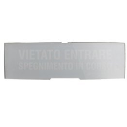 Pellicola in policarbonato con la scritta vietato