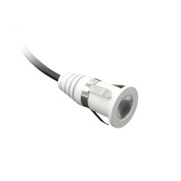 Faretto led 12v 0,4w metal bianco rgb