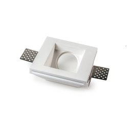 Faretto in gesso inclinato quadrato 230v