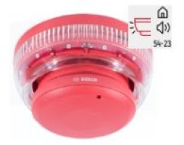 Dispositivo ottico acustico colore rosso e flash r